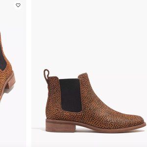 Madewell Spotted Calf Hair Chelsea Boots